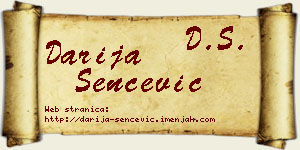 Darija Šenčević vizit kartica